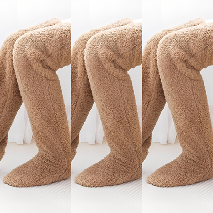 Camellia - Warme, kniehohe Wintersocken für Damen