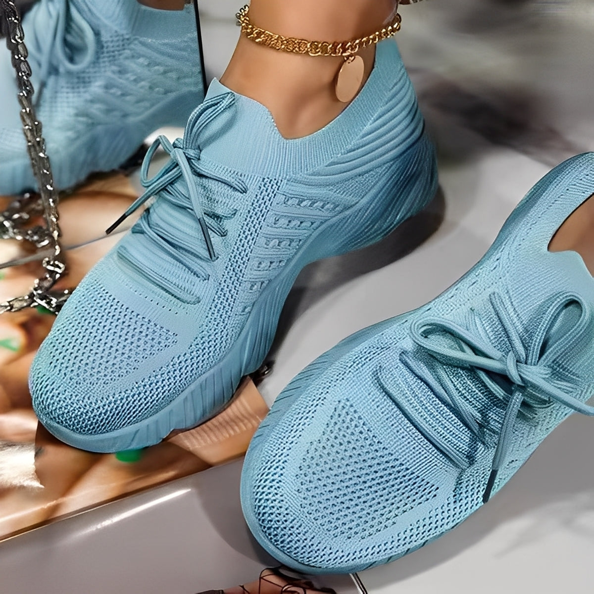 Axelle - Orthopädische Sneaker aus Strick für Damen