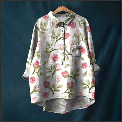 Garance - Klassische Bluse mit langen Ärmeln für Damen