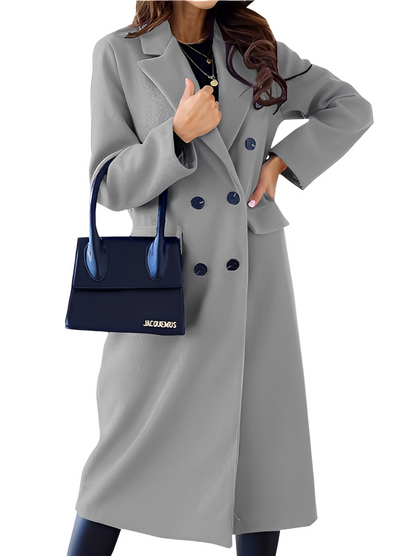 Jocelin - Eleganter und warmer Damen-Zweireiher-Mantel