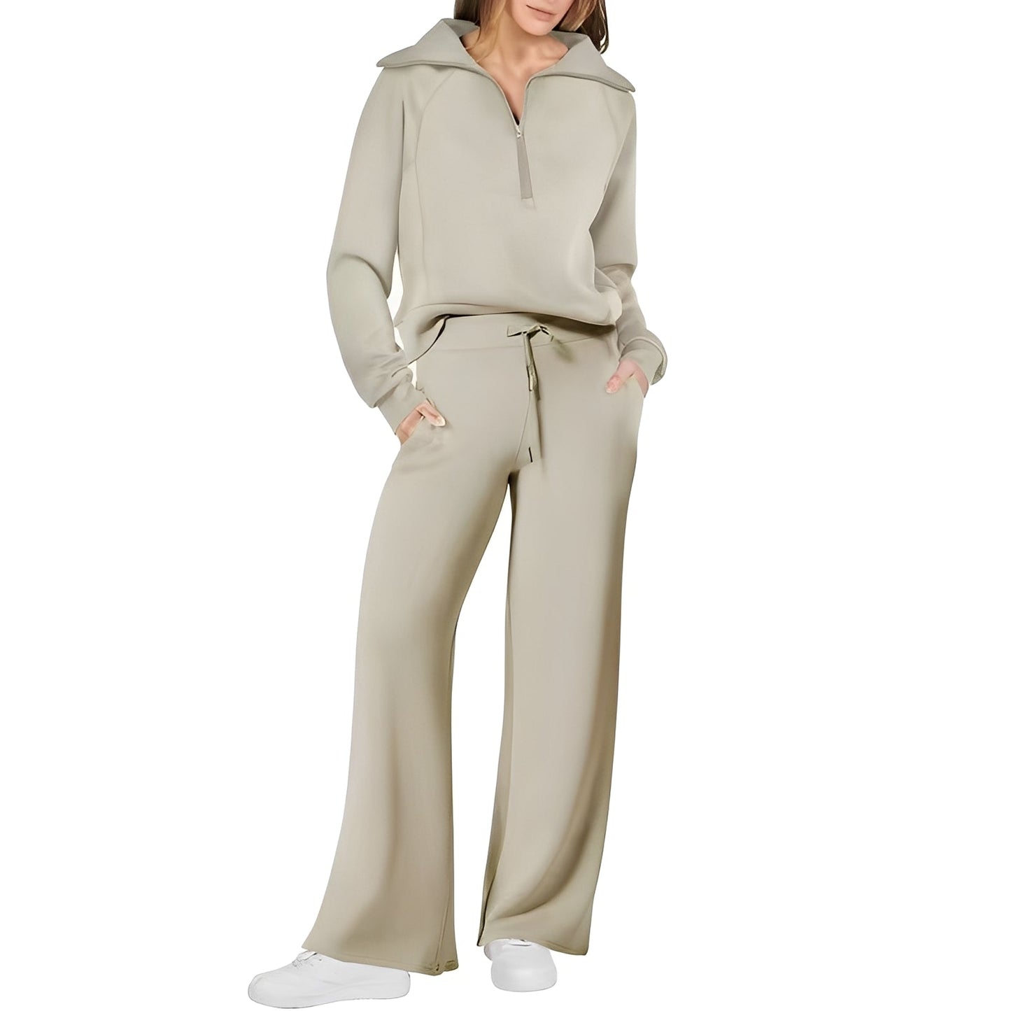 Cécile - Bequemer Pullover und Hose für Damen Set