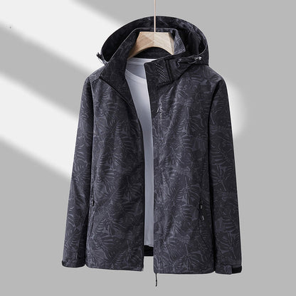 Emmaline - Modische Damen-Outdoor-Jacke mit Muster und Kapuze