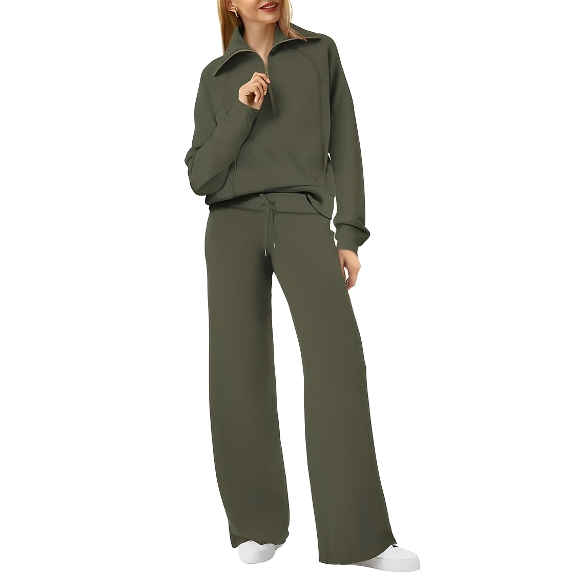 Cécile - Bequemer Pullover und Hose für Damen Set