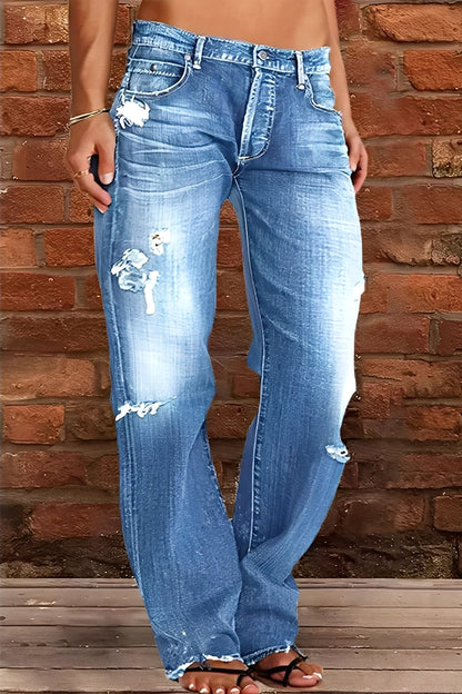 Demetria - Klassische Damenjeans mit tiefem Bund