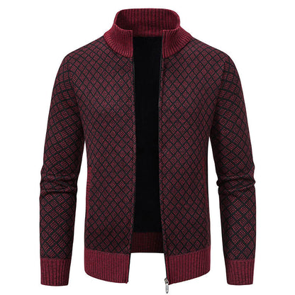 Gerald - Modische Herren-Karojacke mit Zipper