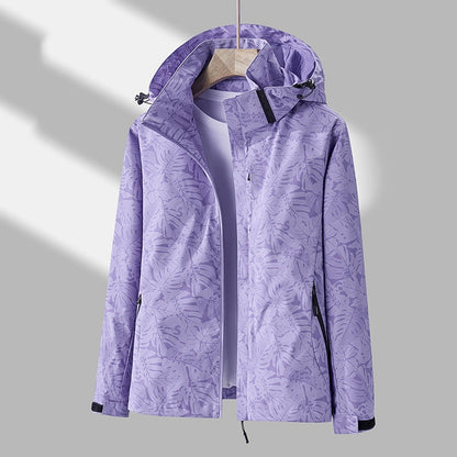 Emmaline - Modische Damen-Outdoor-Jacke mit Muster und Kapuze