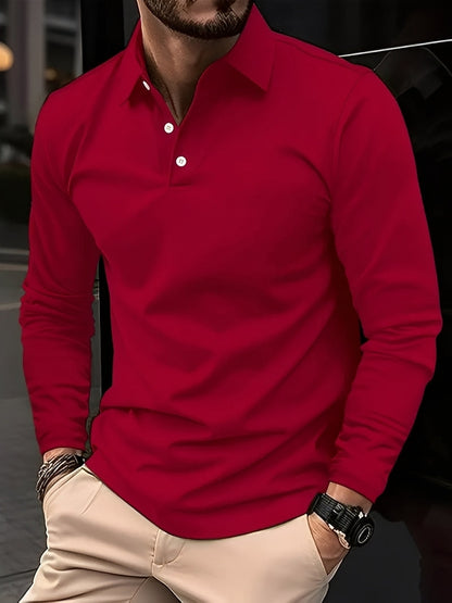 Burton - Klassisches Langarm-Poloshirt für Herren