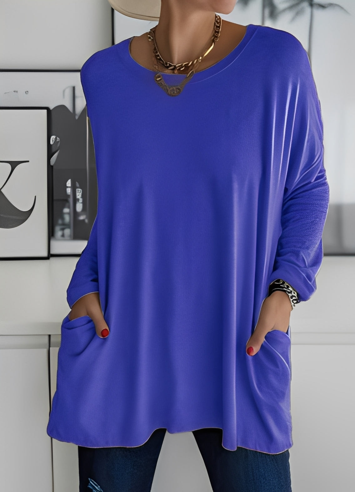 Shanene - Damenpullover mit lässigem, entspanntem Flair