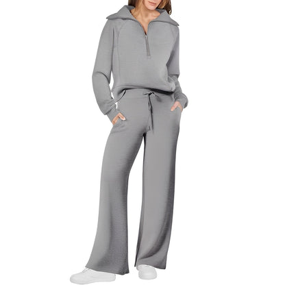 Cécile - Bequemer Pullover und Hose für Damen Set