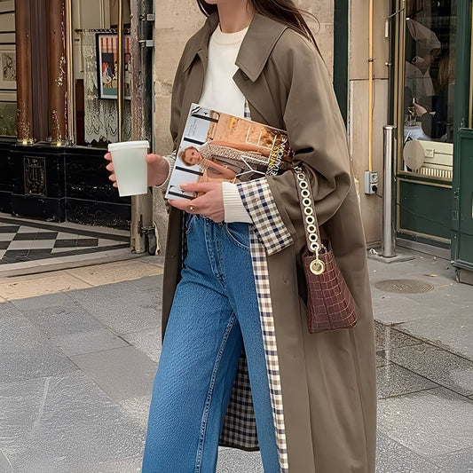 Connie - Stilvoller langer Damen-Trenchcoat