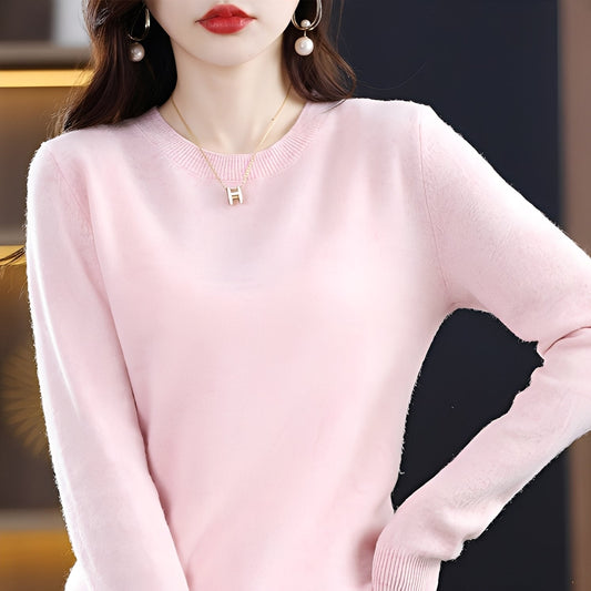 Julia - Eleganter, figurbetonter Damen-Wollpullover