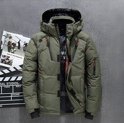 Damian - Moderne Herren-Kapuzenjacke mit vielen Taschen