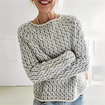 Lucrèce - Lockerer Strickpullover mit Bateau-Ausschnitt für Damen