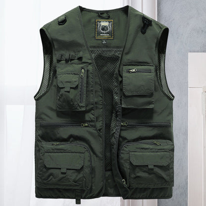 Alessandra – Netz-Gilet Cargo mit Taschen