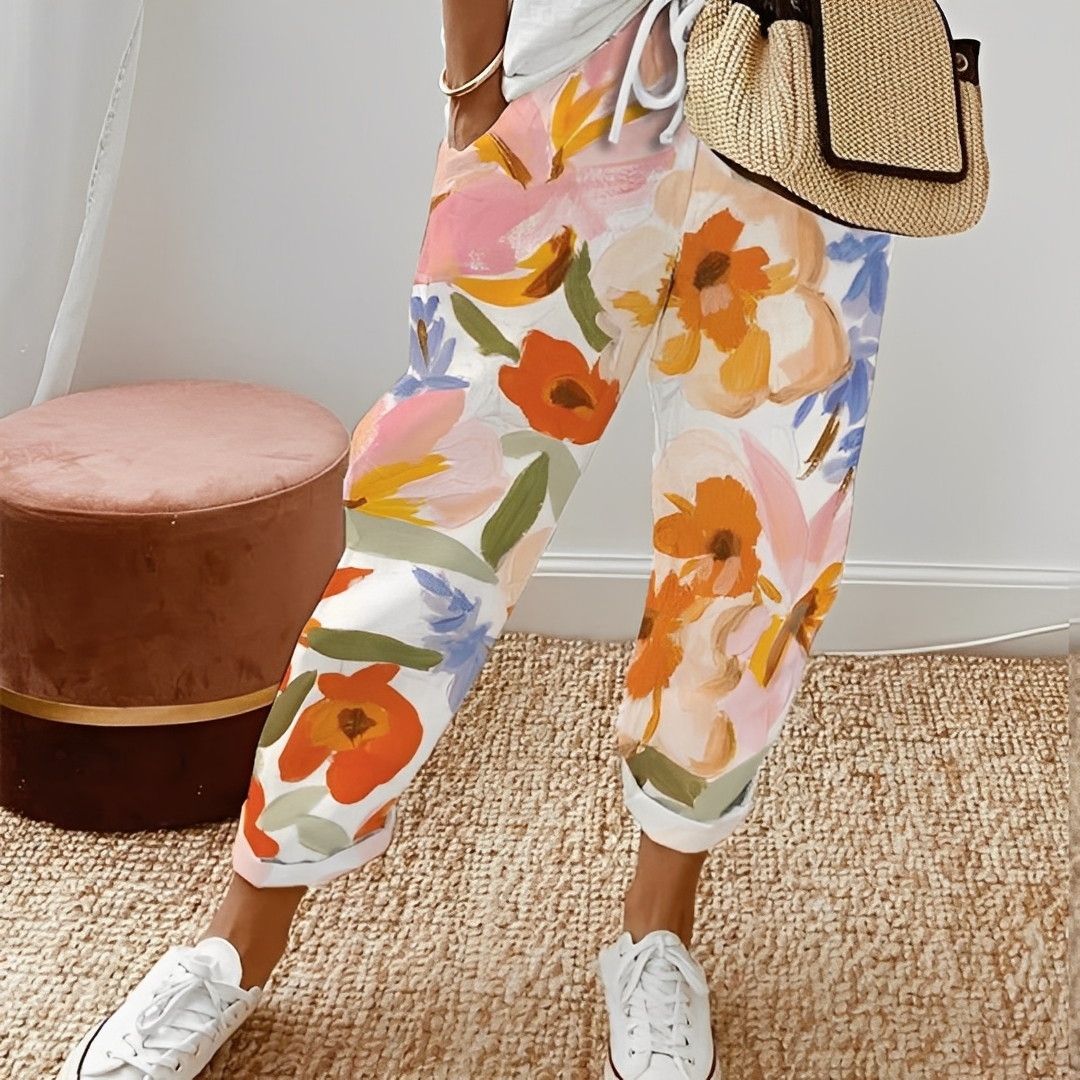 Jacinthe - Bequeme Hose mit Kordelzug für Damen