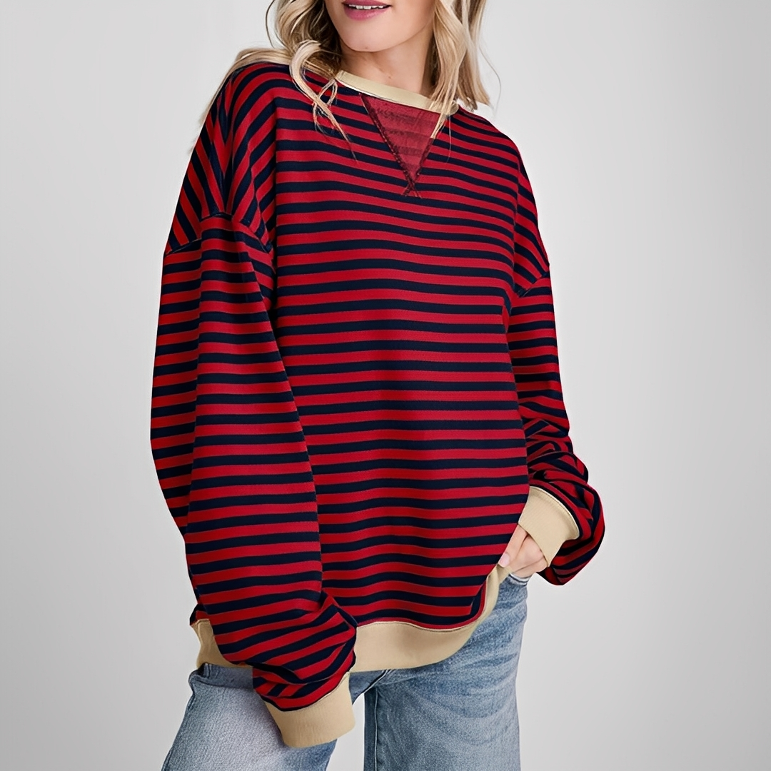 Pénélope - Übergroßer gestreifter Pullover für Damen