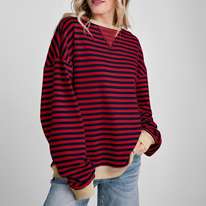 Pénélope - Übergroßer gestreifter Pullover für Damen