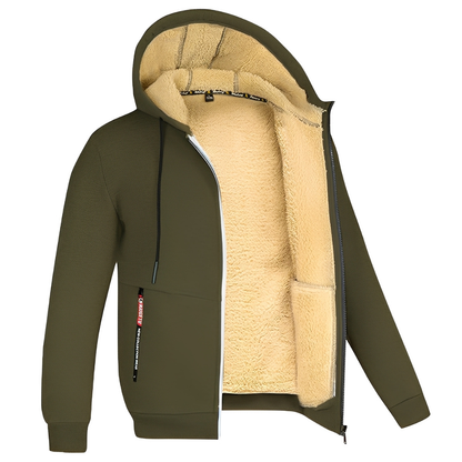 Raphael - Herren-Kapuzenjacke mit kuscheligem Fleece-Innenfutter