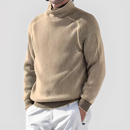 Chadwick - Eleganter, warmer Herrenrollkragenpullover aus Wolle