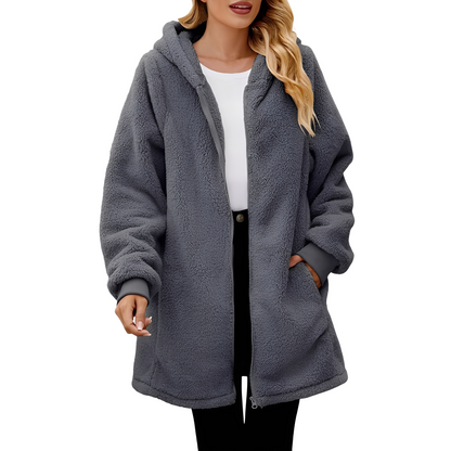 Bernadine - Komfortable Damen-Fleecejacke mit Kapuze