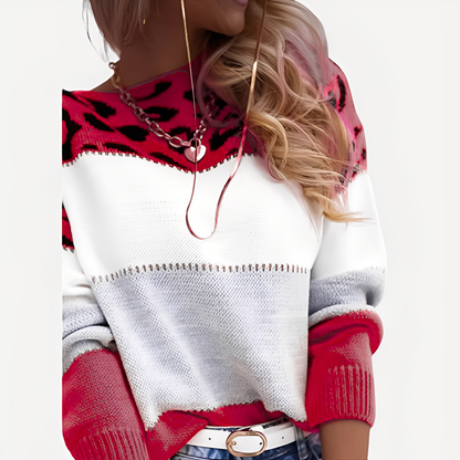 Anne - Eleganter Damenpullover mit Muster