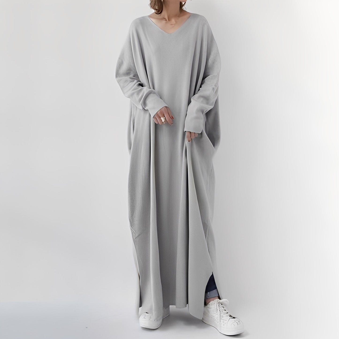 Emilee - Elegantes, locker geschnittenes langes Kleid für Damen