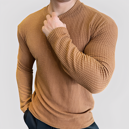 Albert - Herrenpullover im legeren Rippstrickstil