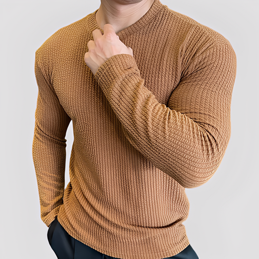 Albert - Herrenpullover im legeren Rippstrickstil