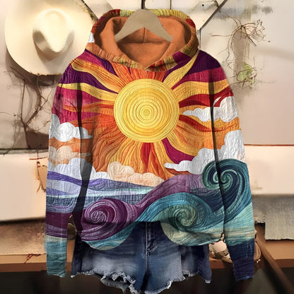 Séraphine - Kapuzenpullover mit Digitaldruck für Frauen