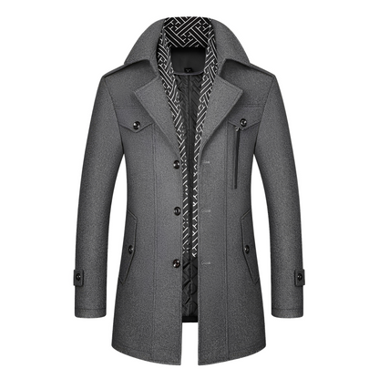 Ronny - Herren Retro-Mantel mit zahlreichen Taschen