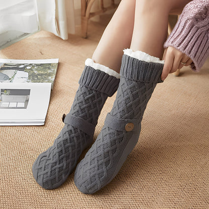 Lavina - Schicke Wollsocken mit Fleece-Innenfutter für Frauen