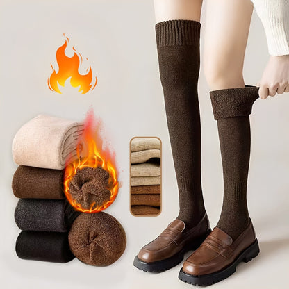 Shirlee - Elegante, warme, dicke Overknee-Socken