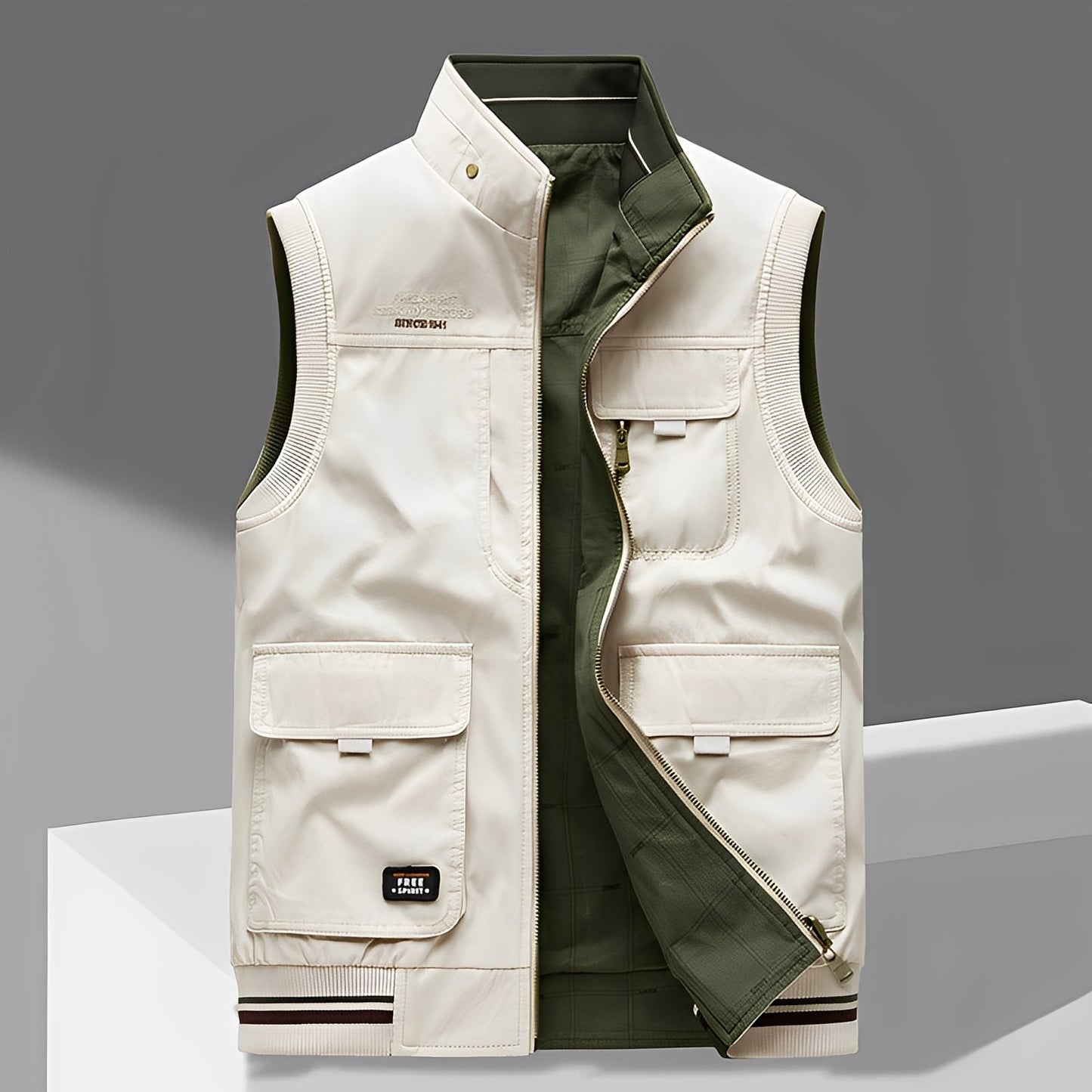 Géraud - Luxusweste mit vielen Taschen für Herren