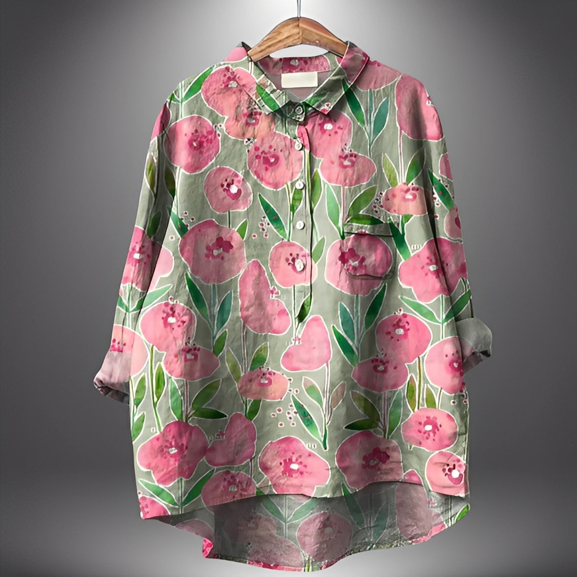 Garance - Klassische Bluse mit langen Ärmeln für Damen