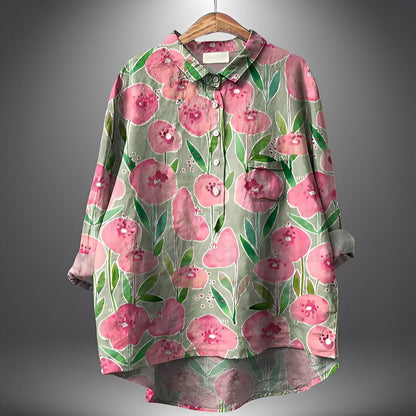 Garance - Klassische Bluse mit langen Ärmeln für Damen