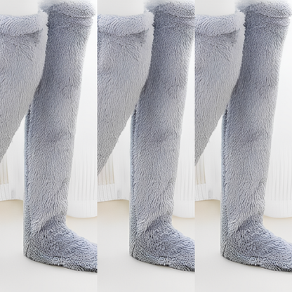 Camellia - Warme, kniehohe Wintersocken für Damen