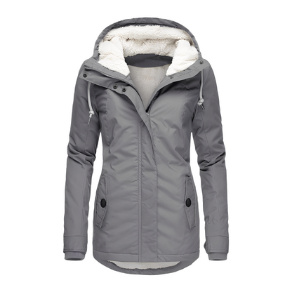 Hilary - Stilvolle Damen-Winterjacke mit Kapuze