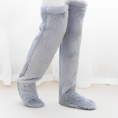 Camellia - Warme, kniehohe Wintersocken für Damen
