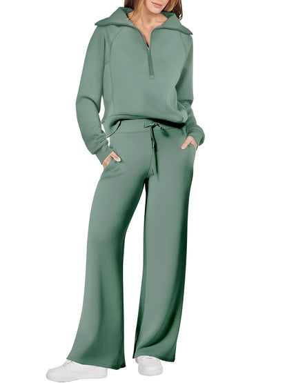 Cécile - Bequemer Pullover und Hose für Damen Set
