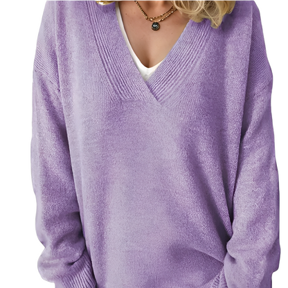 Camryn - Damenpulli aus lockerer Strickmode