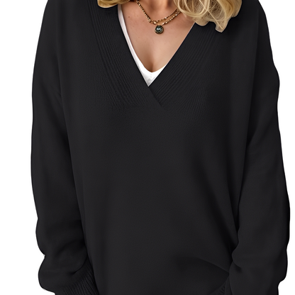 Camryn - Damenpulli aus lockerer Strickmode