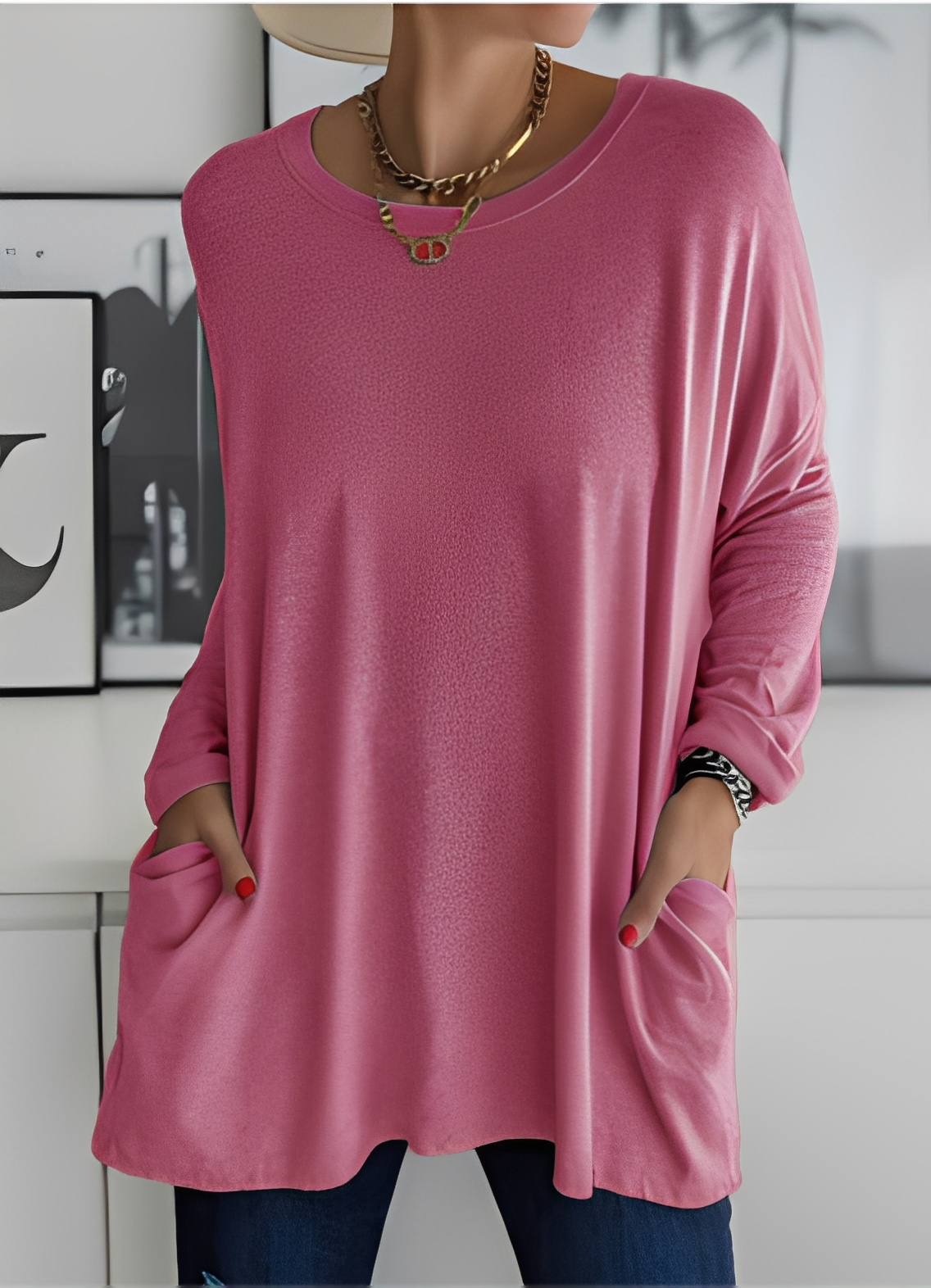 Shanene - Damenpullover mit lässigem, entspanntem Flair