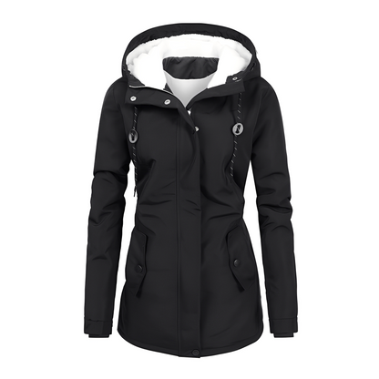 Hilary - Stilvolle Damen-Winterjacke mit Kapuze