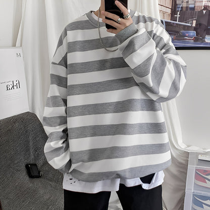 Christian - Herren Oversized-Pullover mit Streifen