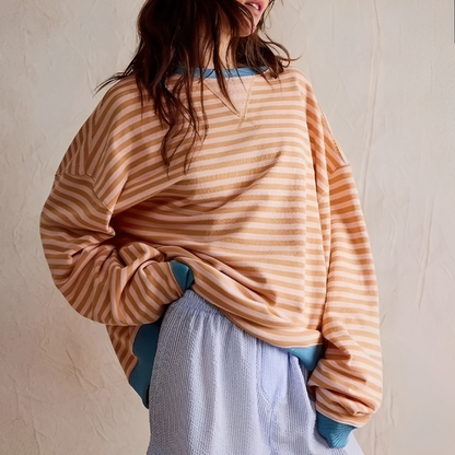 Pénélope - Übergroßer gestreifter Pullover für Damen