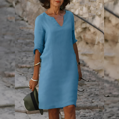 Guilaine - Elegantes Kleid mit V-Ausschnitt für Damen