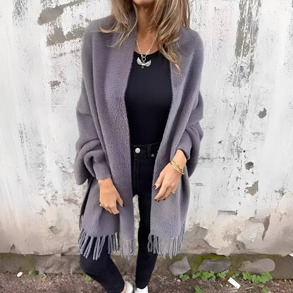 Bethney - Modische, legere Damenstrickjacke