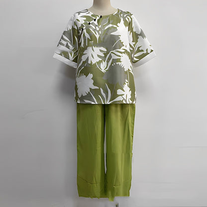 Hyazinthe - Elegante Hemden und Hosen für Frauen Set