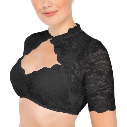 Daniella - Traditionelle Frauen-Oktoberfest-Bluse mit Spitze