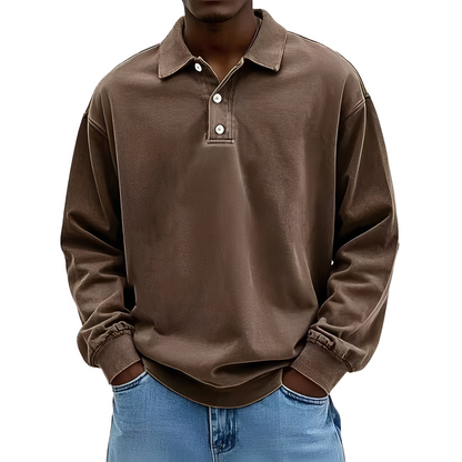 Chris - Klassisches, dickes Langarmshirt für Herren